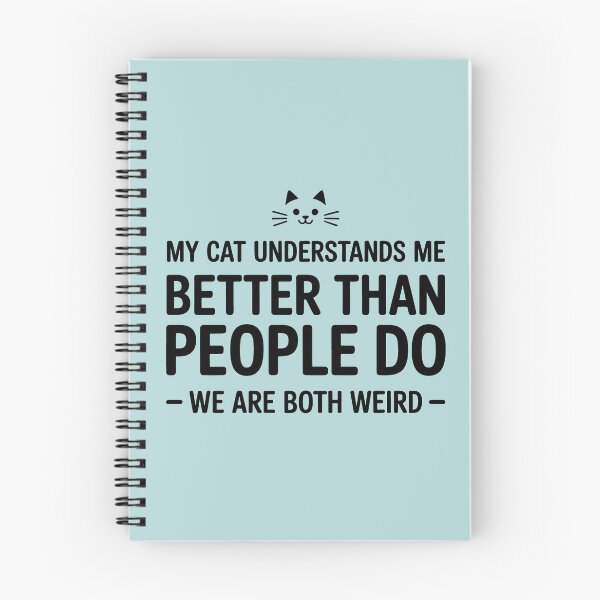 Item preview, My Cat Understands Me Better Than People Do We Are Both Weird Funny Cat Mom Sticker Gift designed and sold by GrafTeesLab.