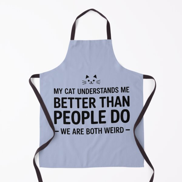 Item preview, My Cat Understands Me Better Than People Do We Are Both Weird Funny Cat Mom Sticker Gift designed and sold by GrafTeesLab.