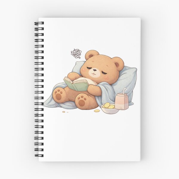 Item preview, Lazy Bear Reading | Cute Kawaii Aesthetic | Cozy Do Nothing Mood Design designed and sold by The Mood Index.