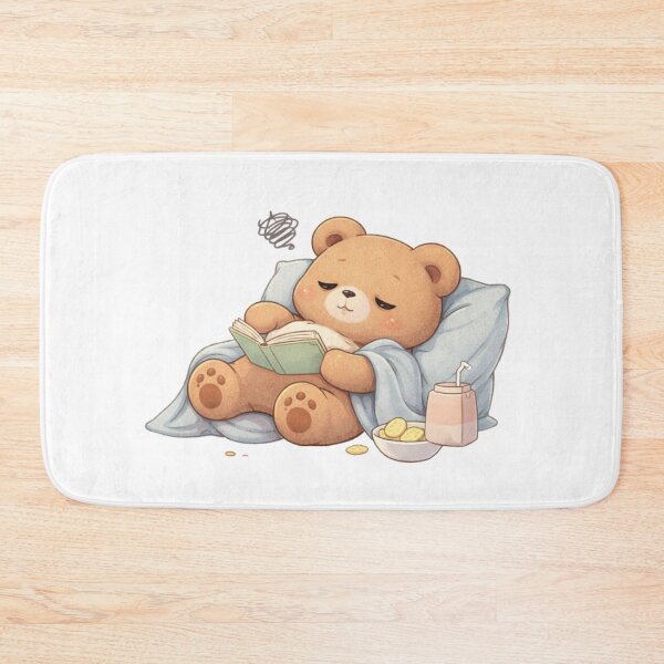 Item preview, Lazy Bear Reading | Cute Kawaii Aesthetic | Cozy Do Nothing Mood Design designed and sold by The Mood Index.