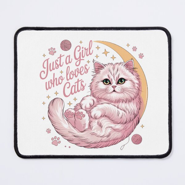Item preview, Just A Girl Who Loves Cats designed and sold by DigitalDream11.