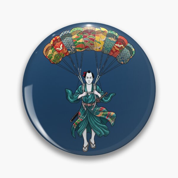 Item preview, Samurai Skydiving Japanese Art designed and sold by FLIP-original.