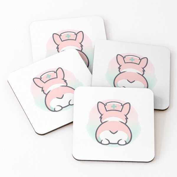 Item preview, Aesthetic Pastel Corgi Nurse | Soft Medical Art Design designed and sold by Corgi & co Shop.