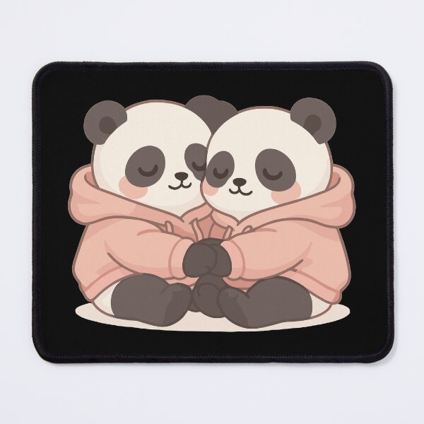 Item preview, Cuddly pandas in hoodies – pastel kawaii designed and sold by Pineapple-Tree.