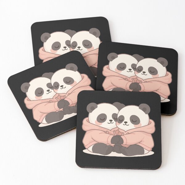 Item preview, Cuddly pandas in hoodies – pastel kawaii designed and sold by Pineapple-Tree.