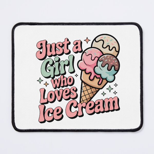 Item preview, Just a Girl Who Loves Ice Cream designed and sold by DigitalDream11.