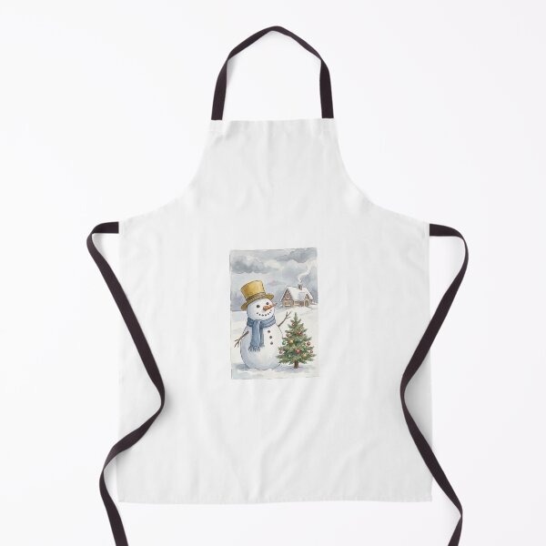 Item preview, Happy snowman with his Christmas tree designed and sold by carlsmart1.
