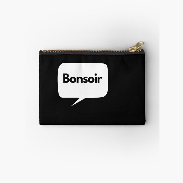 Item preview, Bonsoir – Minimal French Speech Bubble Typography Design | French Language Gift for Teachers & Students designed and sold by Voici.
