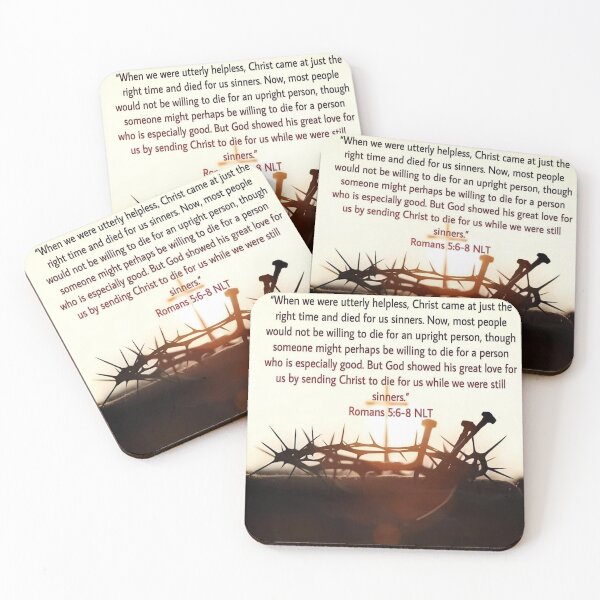 Item preview,  Romans 5:6-8 NLT - JCTRUTHER designed and sold by JCTRUTHERshop.