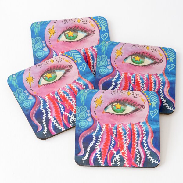 Item preview, Surreal Medusa with Cosmic Eye - Acrylic Art designed and sold by Elibeth22.
