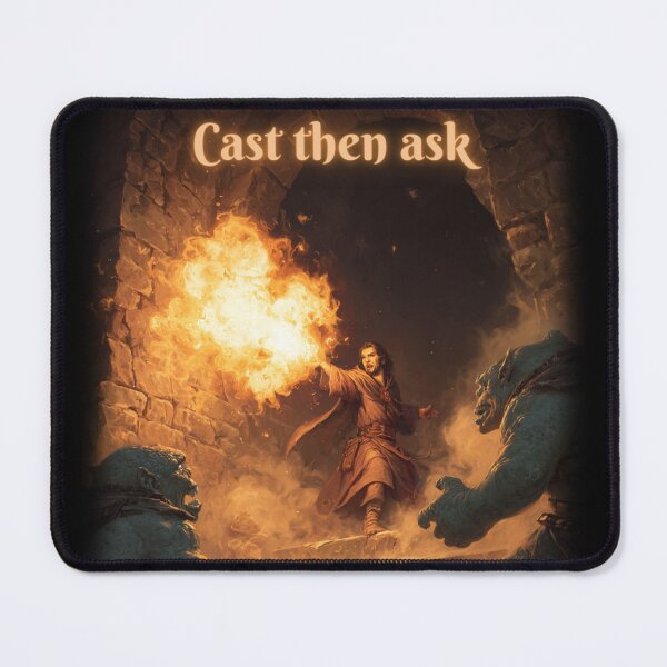 Item preview, Sorcerer Wizard - Cast Then Ask, Fantasy Series designed and sold by Mission Ready.