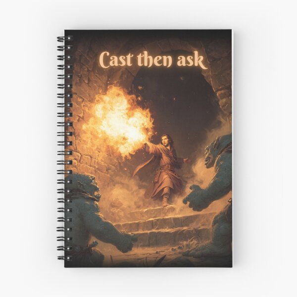 Item preview, Sorcerer Wizard - Cast Then Ask, Fantasy Series designed and sold by Mission Ready.