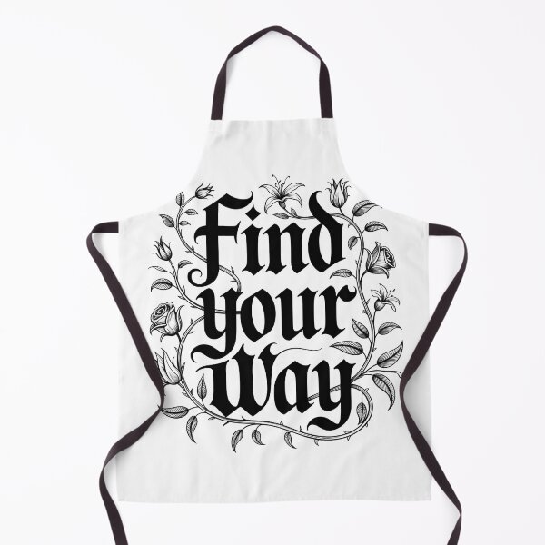Item preview, Find Your Way – Gothic Floral Typography Dark Aesthetic Design designed and sold by ArcticFoxStudio.