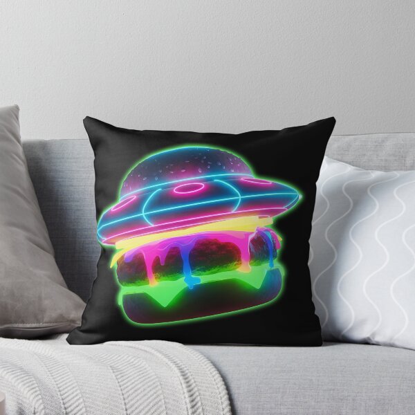 Item preview, Radioactive UFO Burger - Neon Alien Space Food Art designed and sold by powersunlight.