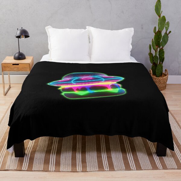 Item preview, Radioactive UFO Burger - Neon Alien Space Food Art designed and sold by powersunlight.