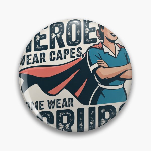 Item preview, Nurse Superhero Scrubs Hero Gift Appreciation Vintage Style Sticker designed and sold by MadeItAnyway.