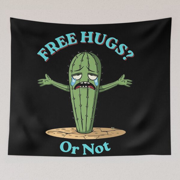 Item preview, Sad Cactus: Free Hugs? (Or Not) designed and sold by Vivid-Insanity.