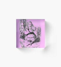 Alice's Adventures in Wonderland Illustration Acrylic Block