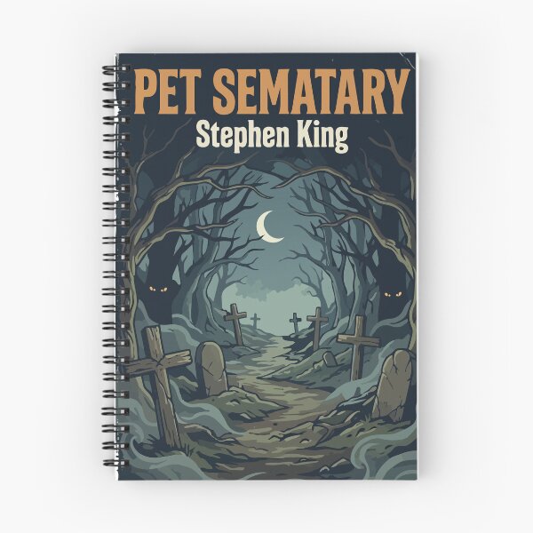 Item preview, "Pet Sematary" Retro Book Cover Stephen King designed and sold by tigrootiger.