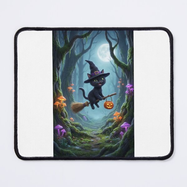 Item preview, Black cat on a broomstick  designed and sold by carlsmart1.
