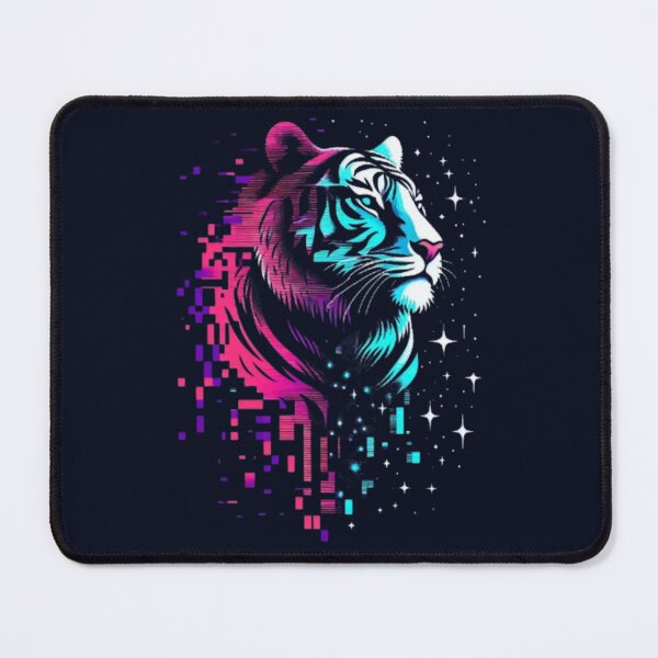 Item preview, Digital Tiger – Cosmic Glitch Emblem designed and sold by Dogandesighn.
