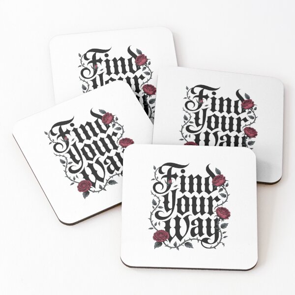 Item preview, Find Your Way – Gothic Floral Typography Dark Aesthetic Design designed and sold by ArcticFoxStudio.
