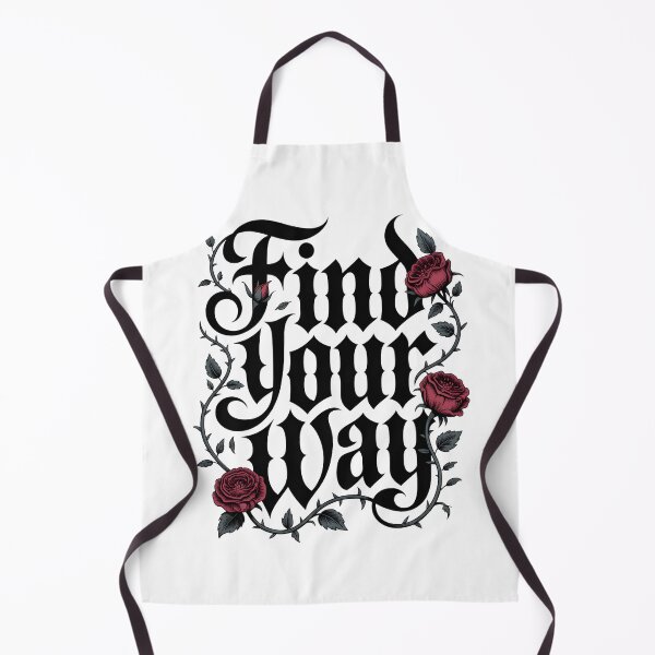 Item preview, Find Your Way – Gothic Floral Typography Dark Aesthetic Design designed and sold by ArcticFoxStudio.