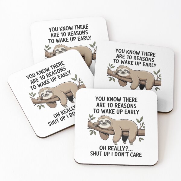 Item preview, Funny Sloth and 10 reasons to get up designed and sold by Museum Of Non-Existing Art.