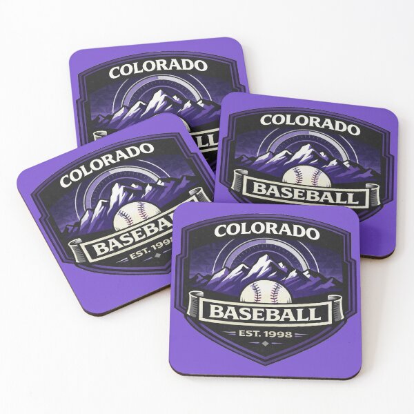 Item preview, Colorado Baseball Vintage Badge Shirt Mountain Skyline Est 1998 Retro Design designed and sold by GhostDawgs.