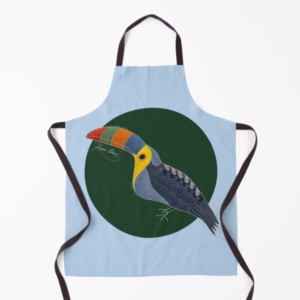 Item preview, Colourful hand-drawn toucan highly decorated with faux soft glitters designed and sold by andrea.lavendelle.