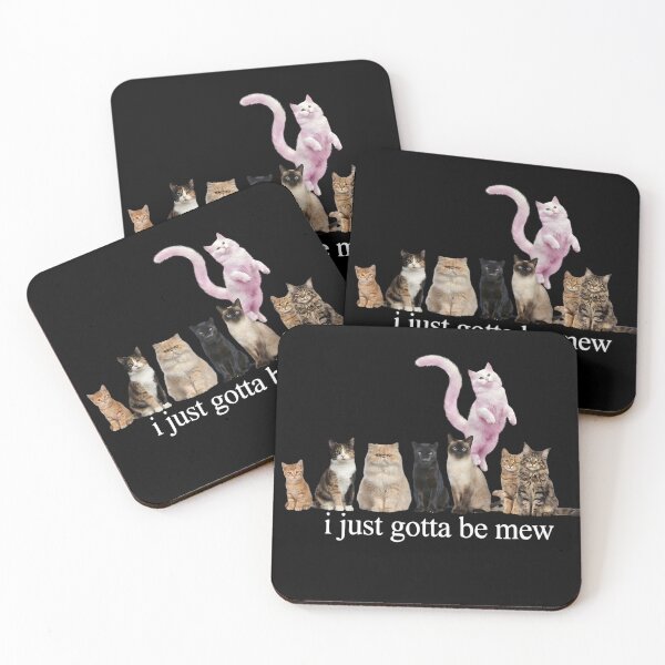 Item preview, I Just Gotta Be Mew Cute Funny Realistic Cat Pun Art designed and sold by VGAfanatic.
