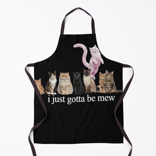 Item preview, I Just Gotta Be Mew Cute Funny Realistic Cat Pun Art designed and sold by VGAfanatic.