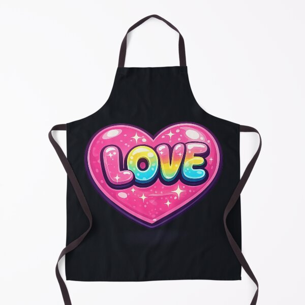 Item preview, Love Heart Bubble Text Colourful Cute Aesthetic Design designed and sold by ArtComixHaven.