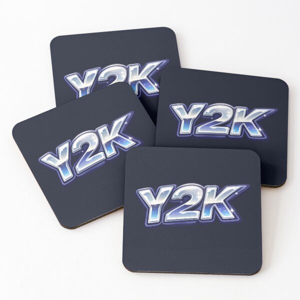 Item preview, Y2K Chrome Text Retro Futuristic Aesthetic Design designed and sold by ArtComixHaven.