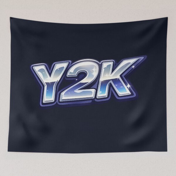 Item preview, Y2K Chrome Text Retro Futuristic Aesthetic Design designed and sold by ArtComixHaven.