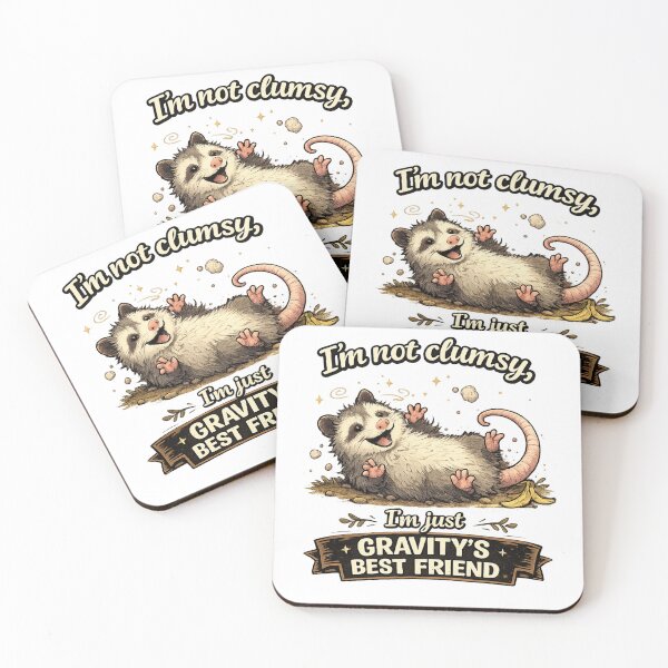 Item preview, Clumsy Opossum designed and sold by Quiet Chaos Creations.