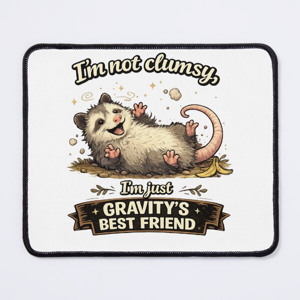 Item preview, Clumsy Opossum designed and sold by Quiet Chaos Creations.
