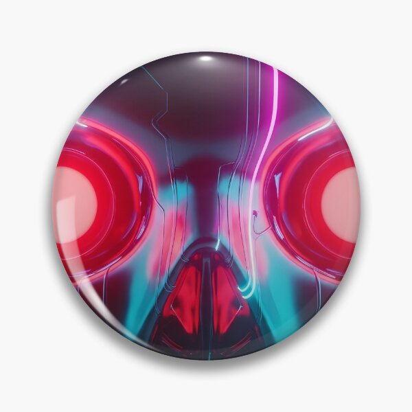 Item preview, Biomech Skull Neon Interface Cyber Skeleton designed and sold by powersunlight.