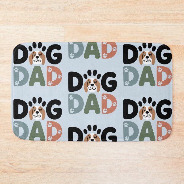 Item preview, Funny typography: Dog Dad integrated with paw illustrations designed and sold by VectorJoy.