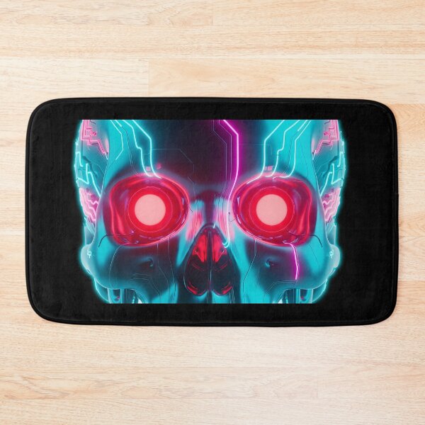 Item preview, Biomech Skull Neon Interface Cyber Skeleton designed and sold by powersunlight.