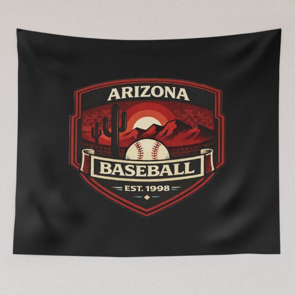 Item preview, Arizona Baseball Vintage Badge Shirt Desert Style Est Retro Baseball Design designed and sold by GhostDawgs.