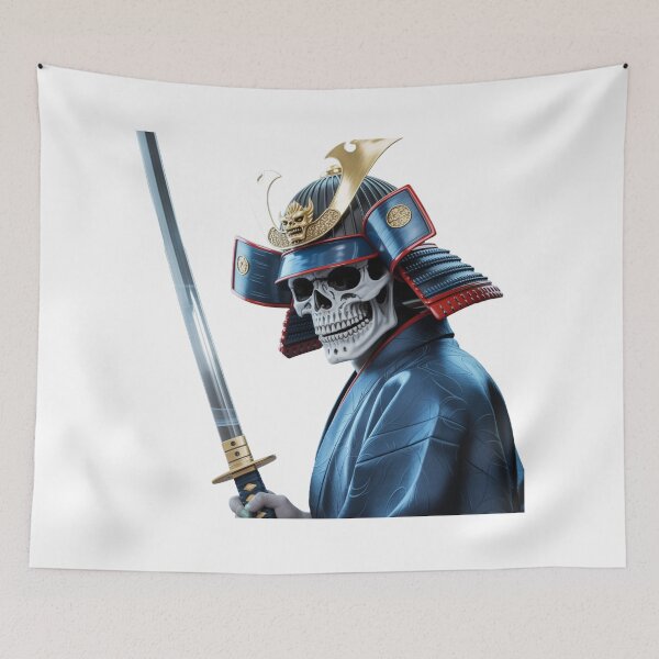 Item preview, Samurai Skull Japanese Warrior Streetwear Design designed and sold by Core Prints.