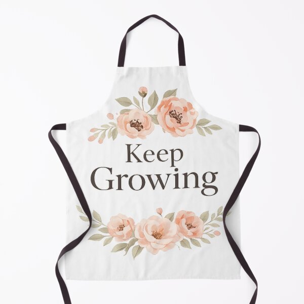 Item preview, Keep Growing Floral Quote Minimalist Aesthetic Typography Design designed and sold by DreamelleStudio.