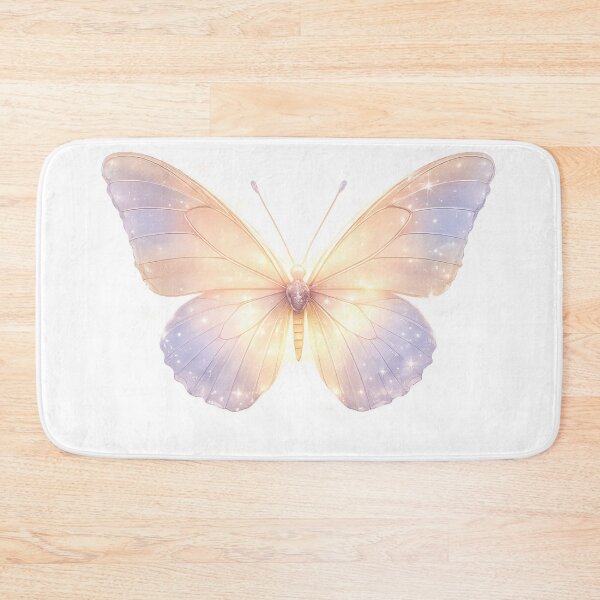Item preview, Angel Butterfly Glow – Soft Aesthetic Pastel Butterfly, Ethereal Light Art, Feminine Healing Design designed and sold by DreamelleStudio.