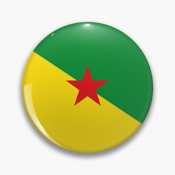 Item preview, French Guiana Round Flag Guyanese Heritage designed and sold by NTGUILTY.