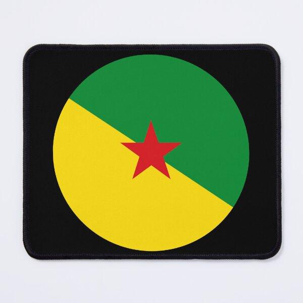 Item preview, French Guiana Round Flag Guyanese Heritage designed and sold by NTGUILTY.