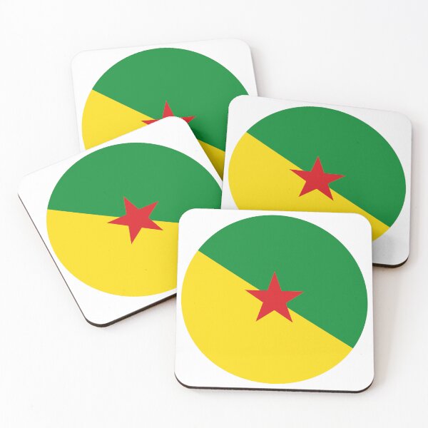Item preview, French Guiana Round Flag Guyanese Heritage designed and sold by NTGUILTY.