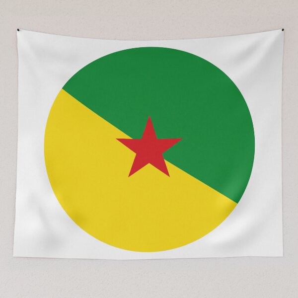 Item preview, French Guiana Round Flag Guyanese Heritage designed and sold by NTGUILTY.