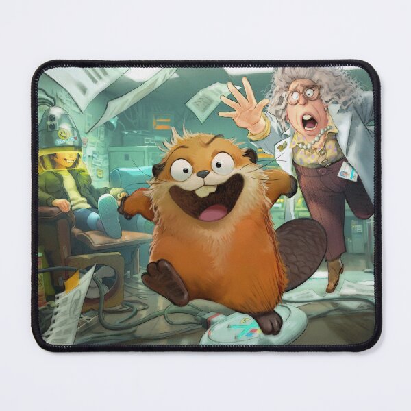 Item preview, Funny Cartoon Beaver Scientist Escape designed and sold by Singh1998.