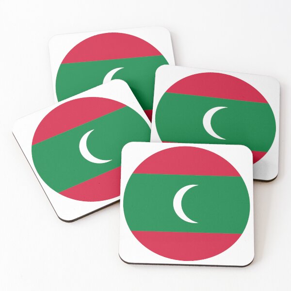 Item preview, Maldives Round Flag Maldivian Patriotic Heritage designed and sold by NTGUILTY.